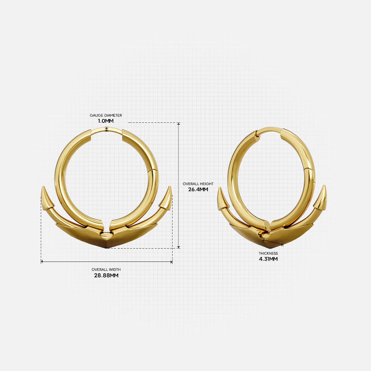 JOINT CLAW EARRINGS