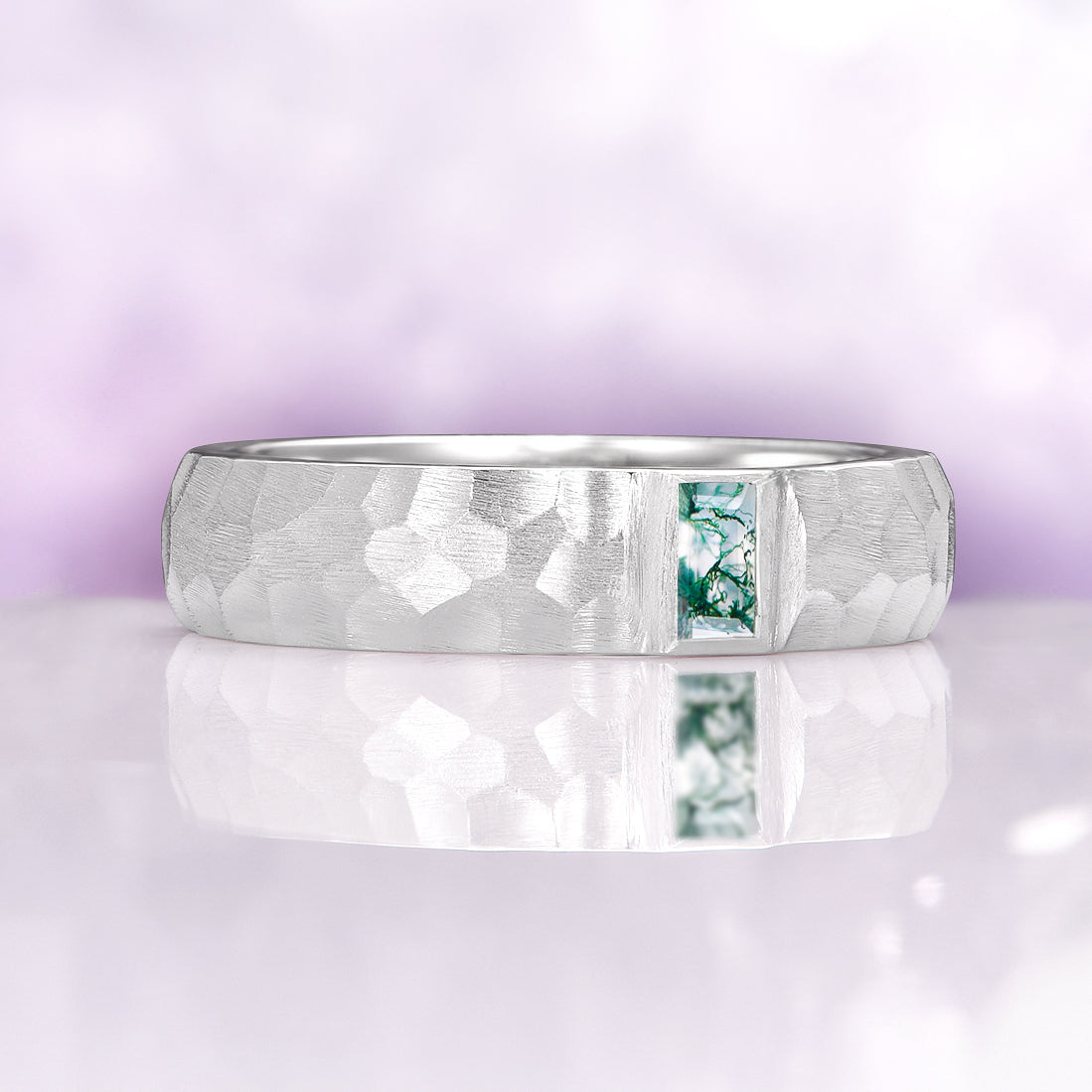 Skye Kite® Moss Agate Couples Ring Set