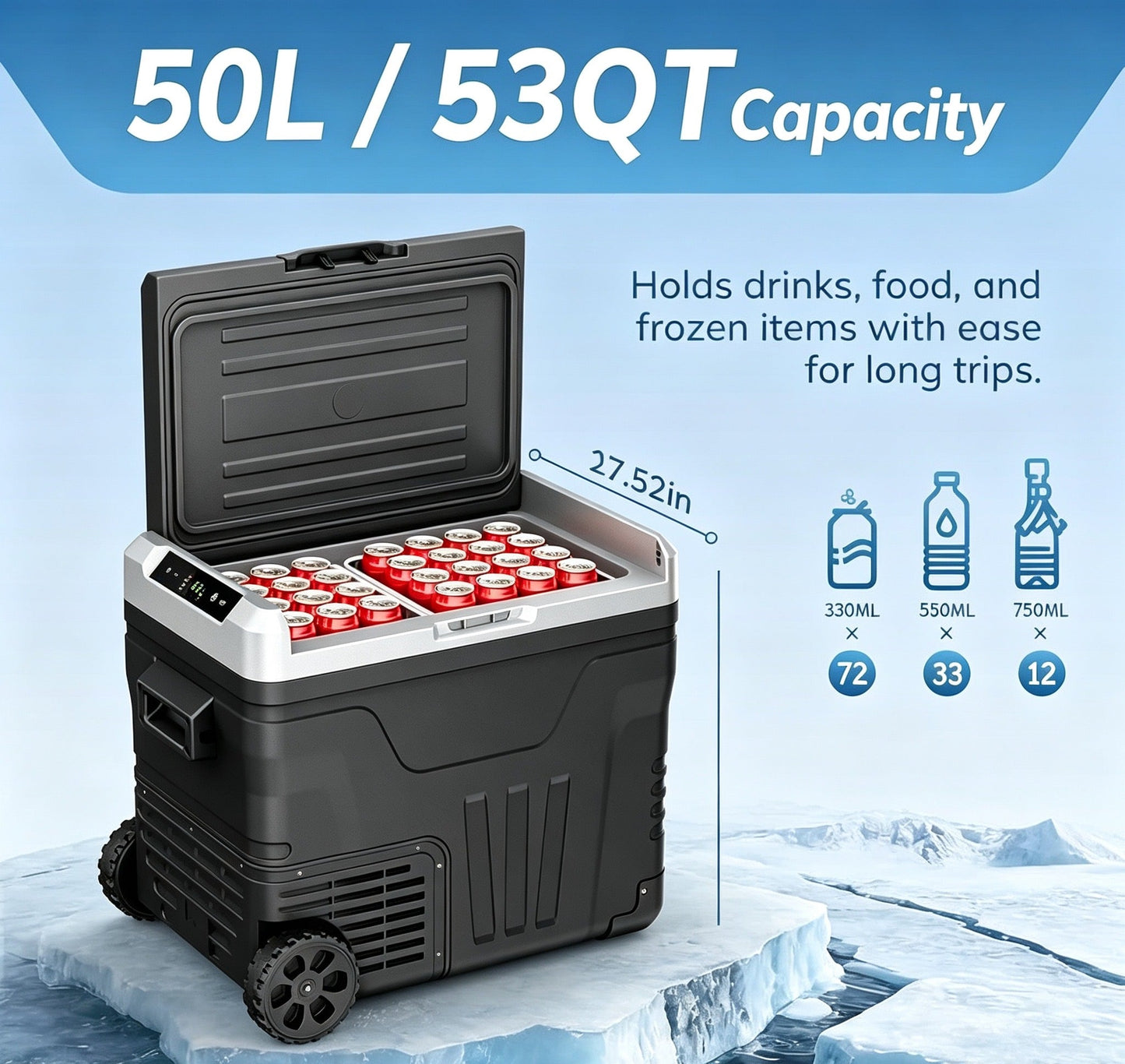 🌊Summer Sale 50% OFF🌹Euhomy Portable Car Refrigerator