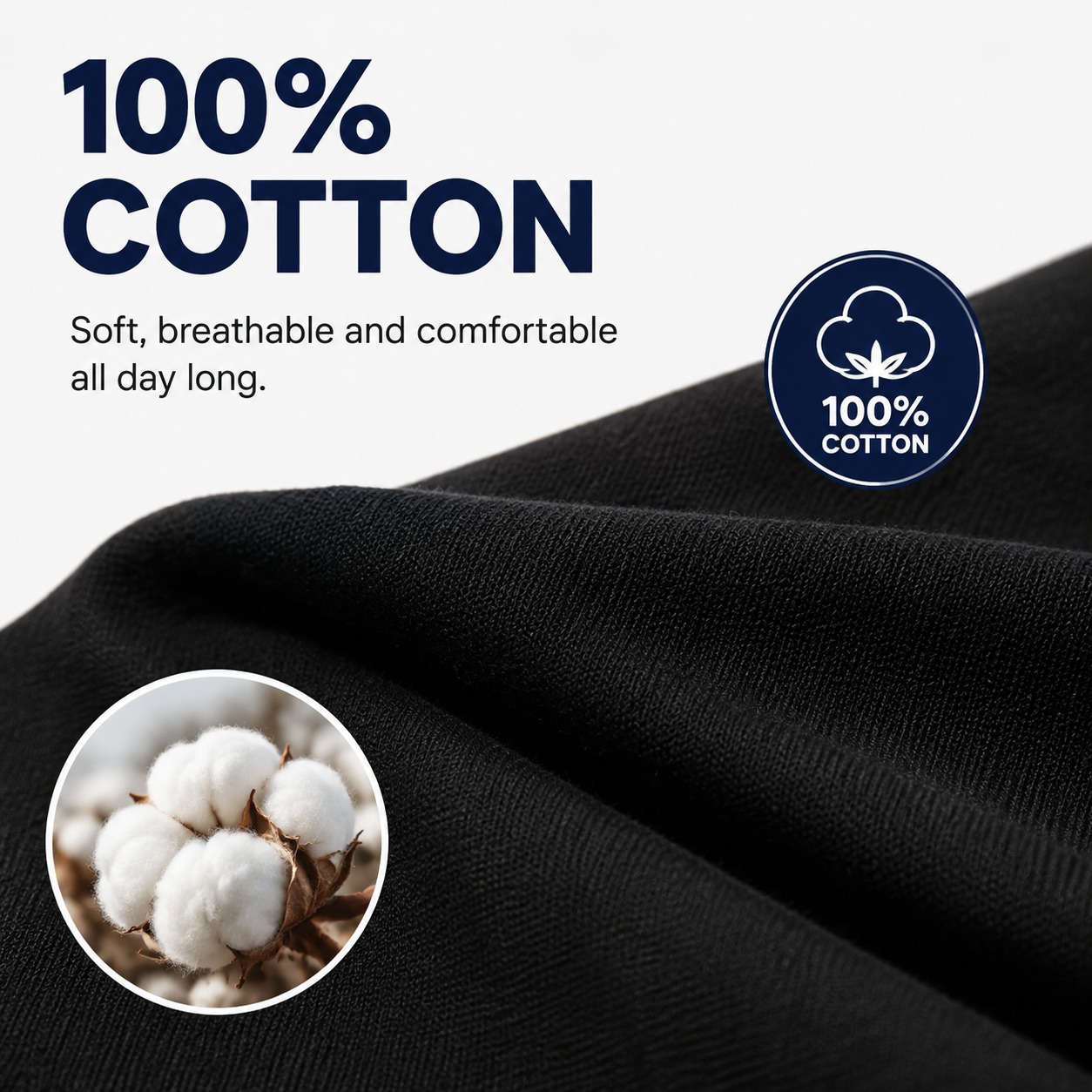 18-Pack 100% Cotton T-Shirts (Unisex)
