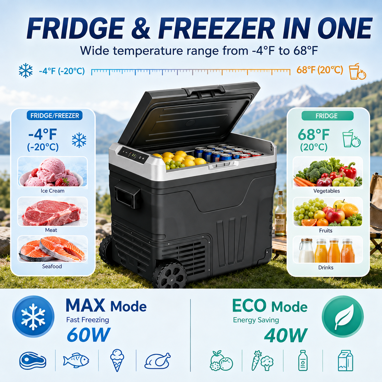 🌊Summer Sale 50% OFF🌹Euhomy Portable Car Refrigerator
