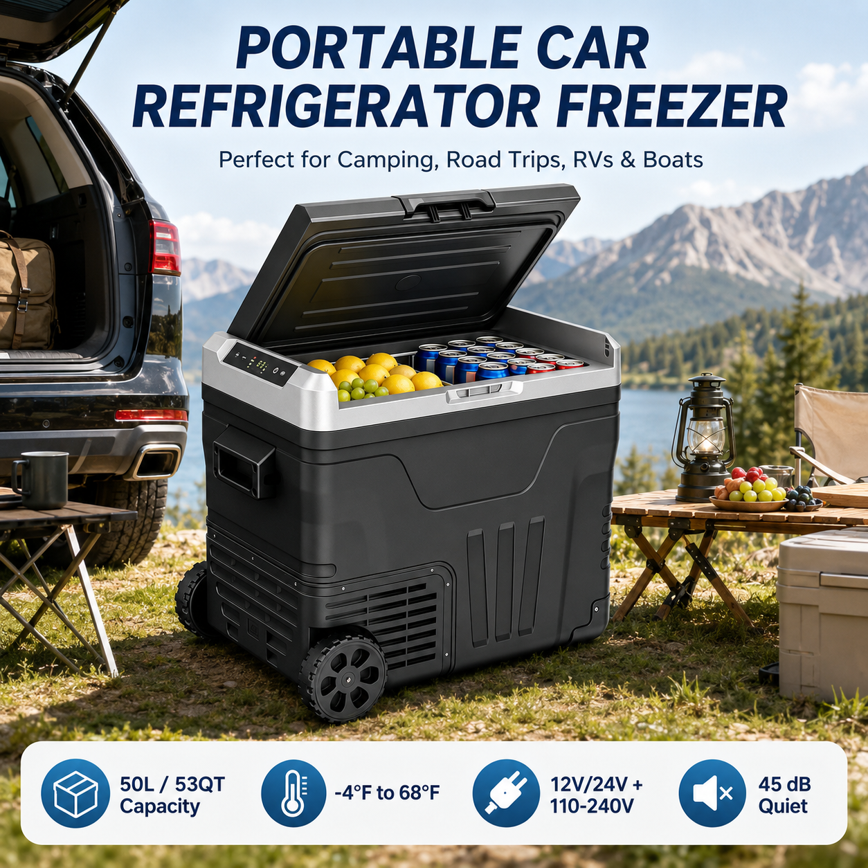 🌊Summer Sale 50% OFF🌹Euhomy Portable Car Refrigerator