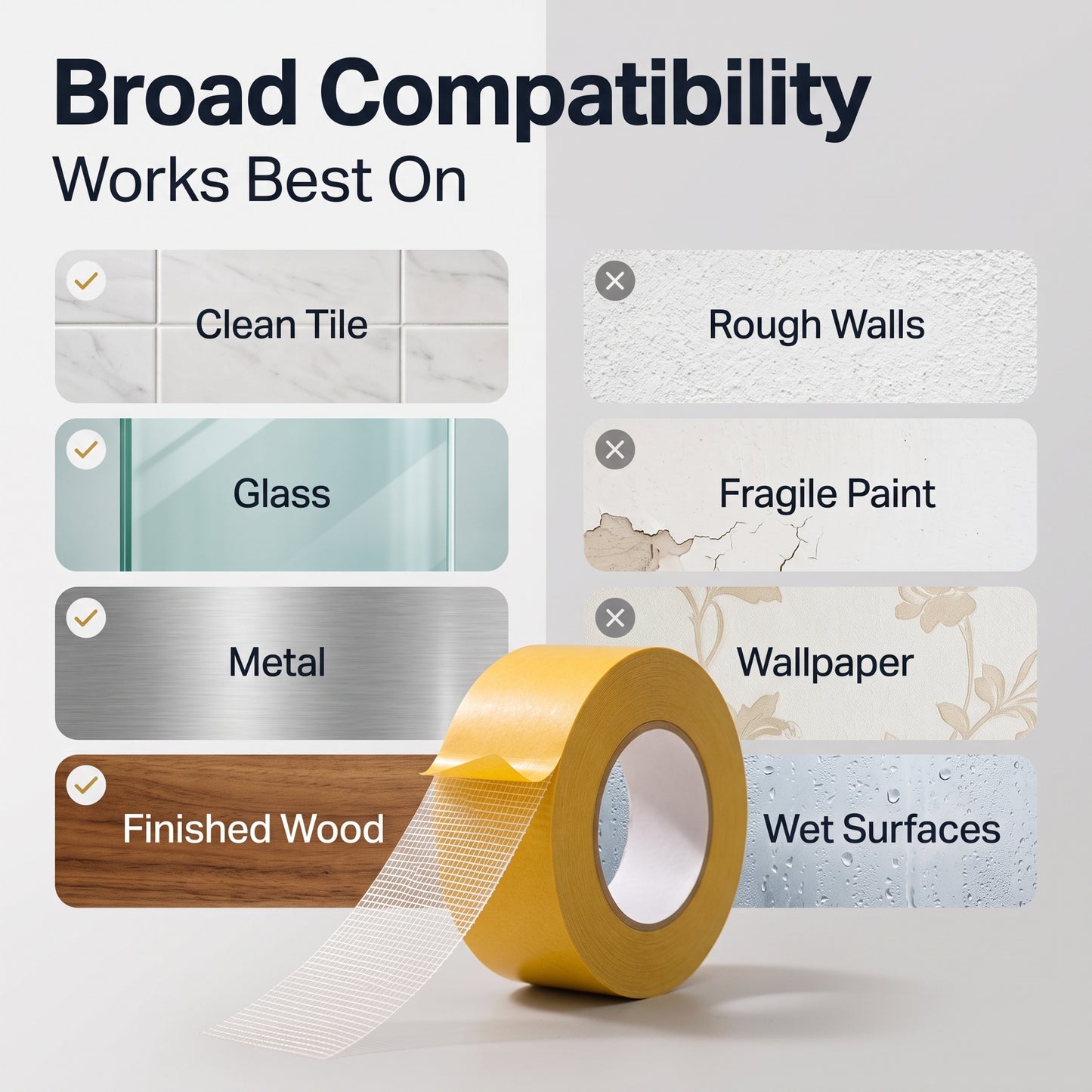High-Tack Double-Sided Mesh Tape