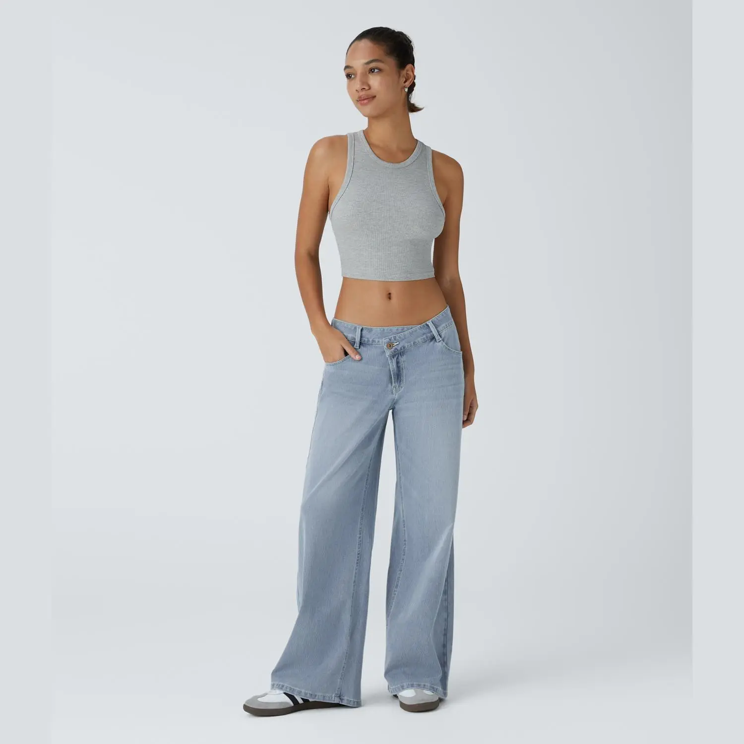 ⚡Women's Low Rise Wide Leg Jeans