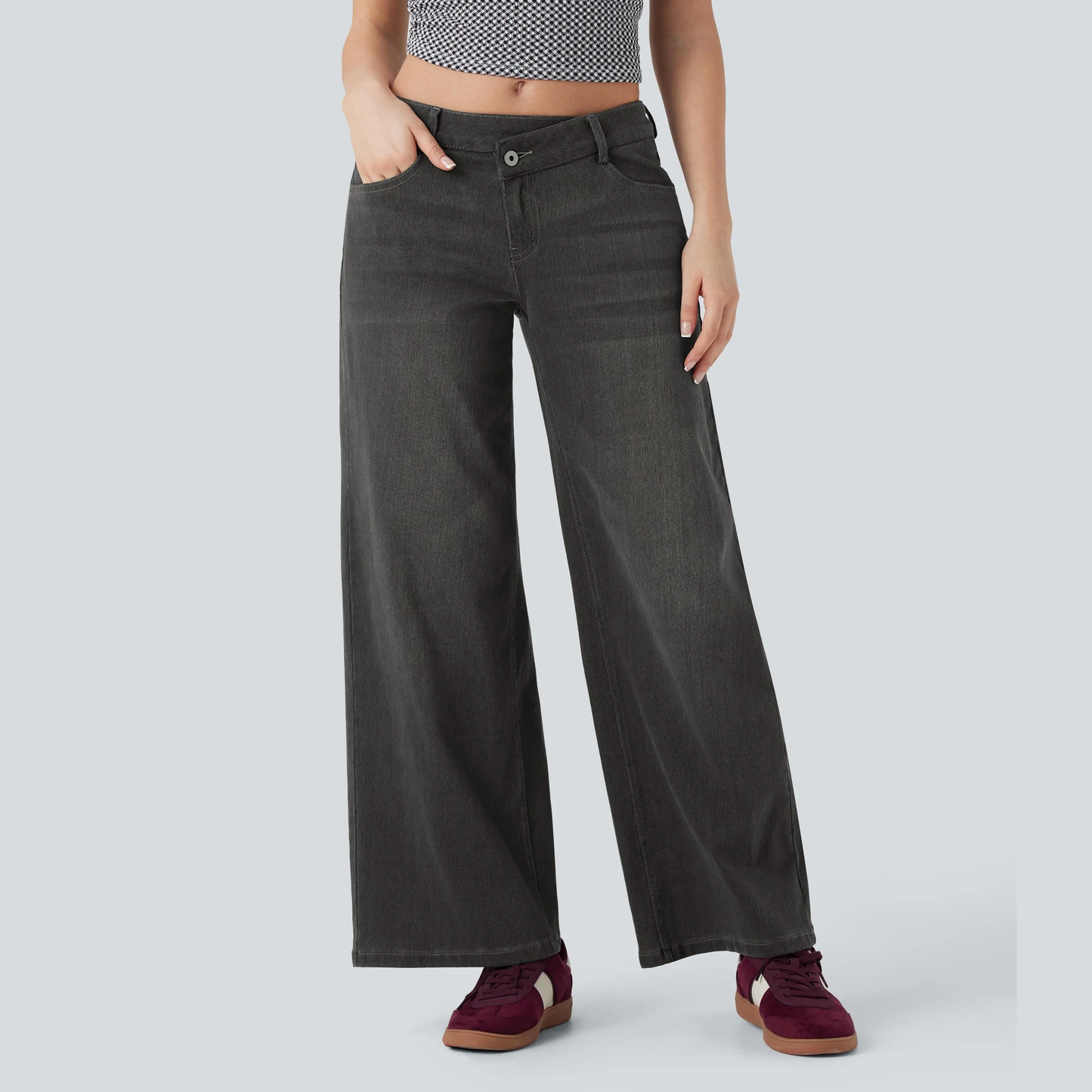 ⚡Women's Low Rise Wide Leg Jeans