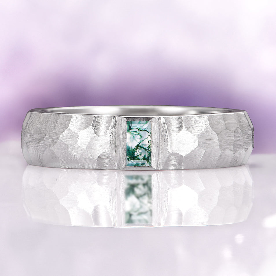 Skye Kite® Moss Agate Couples Ring Set