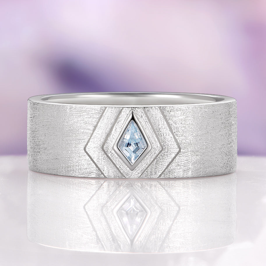 Elowen Aquamarine Couples Ring Set