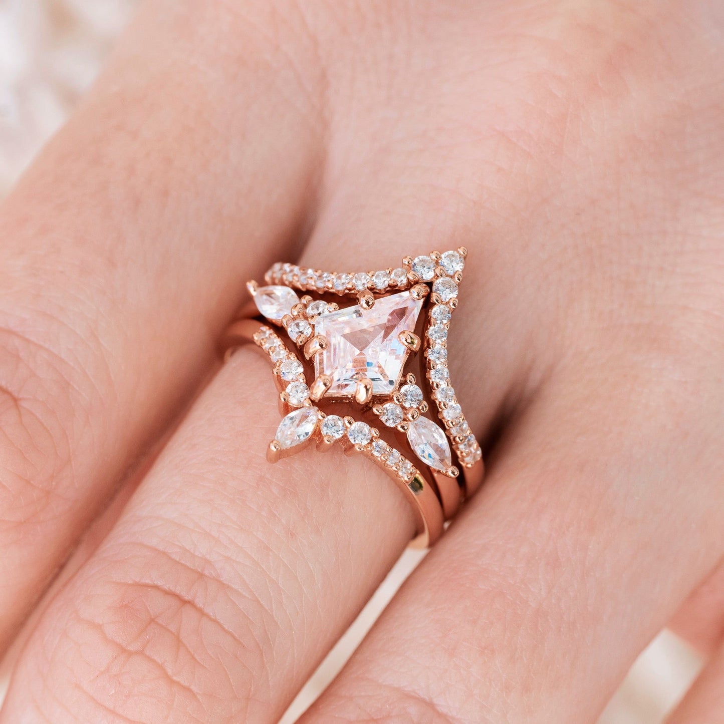 Skye Kite® Morganite Couples Ring Set